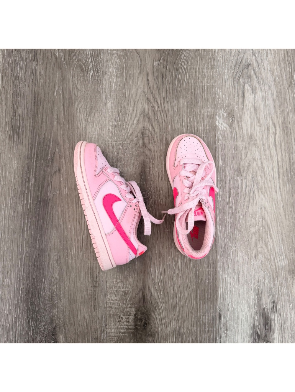 Nike Dunk Low "Triple Pink" kids sneakers Size 11